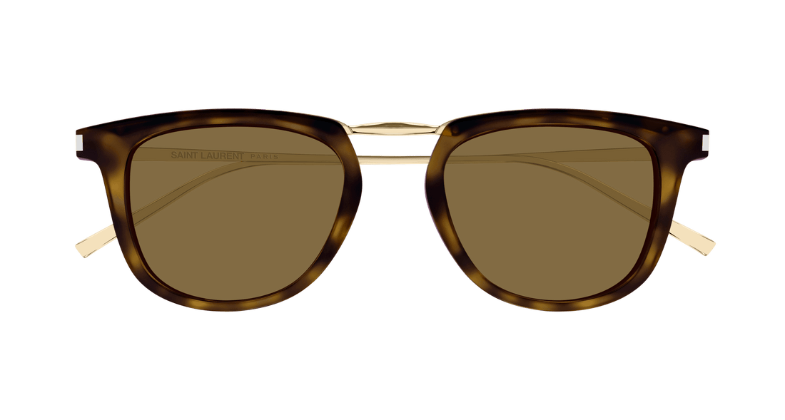 Óculos de sol saint laurent sl 753 006 havana round unisex tamanho 50mm - Vista de detalhe