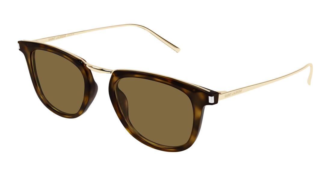Óculos de sol saint laurent sl 753 006 havana round unisex tamanho 50mm - Vista principal