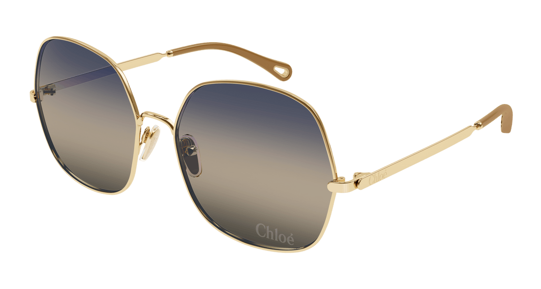 Sonnenbrillen chloé ch0282s 002 dorado square femenino größe 60mm - Hauptansicht