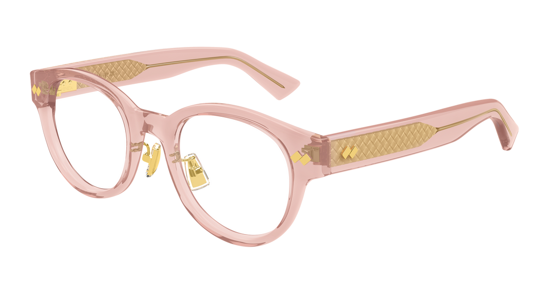 Óculos graduados bottega veneta bv1405oa 004 rojo round/oval/panthos masculino tamanho 50mm - Vista principal