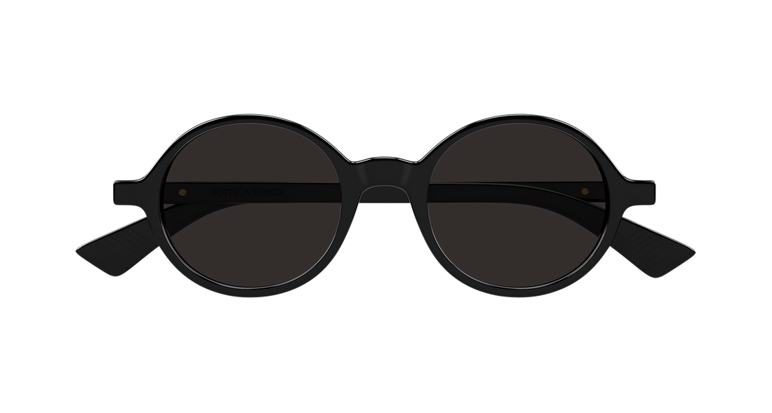 Gafas de sol bottega veneta bv1430s 001 negro round/oval/panthos unisex talla 48mm - Vista de detalle