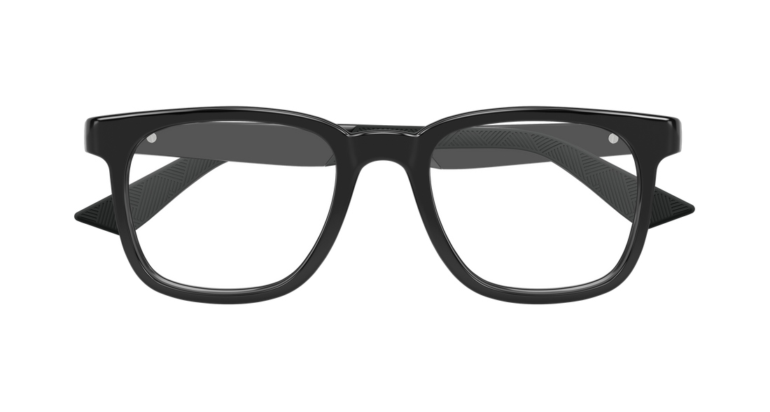 Gafas graduadas montblanc mb0433o 001 negro rectangular / squared masculino talla 51mm - Vista de detalle