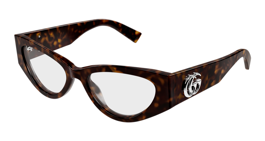 Occhiali da vista gucci gg1953o 002 havana cat eye femenino taglia 52mm - Vista principale
