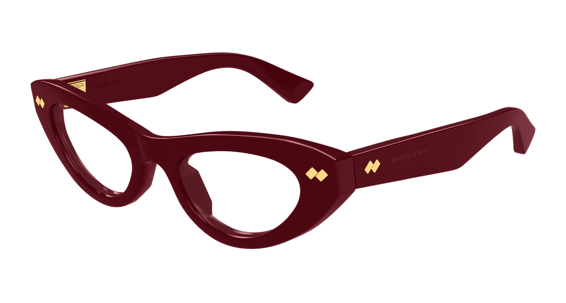 Occhiali da vista bottega veneta bv1354o 004 burdeos cat eye femenino taglia 49mm - Vista principale