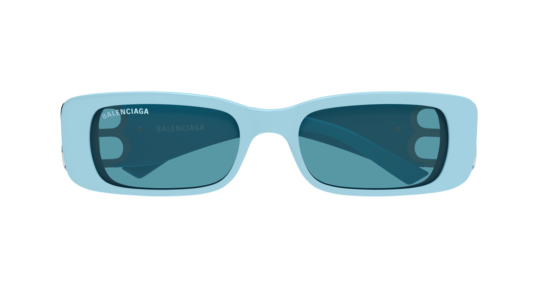 Sunglasses balenciaga bb0096s 025 azul square femenino size 51mm - Detailed view