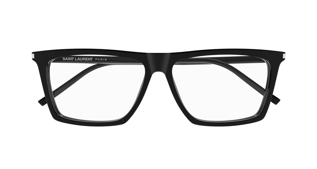 Óculos graduados saint laurent sl 803 005 negro square masculino tamanho 59mm - Vista de detalhe