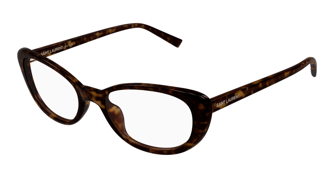 Briller saint laurent sl 822 opt 002 havana cat eye femenino størrelse 52mm - Hovedvisning