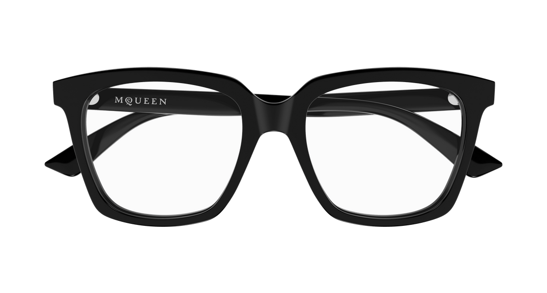 Brillen alexander mcqueen am0513o 001 negro cat eye femenino größe 53mm - Detailansicht