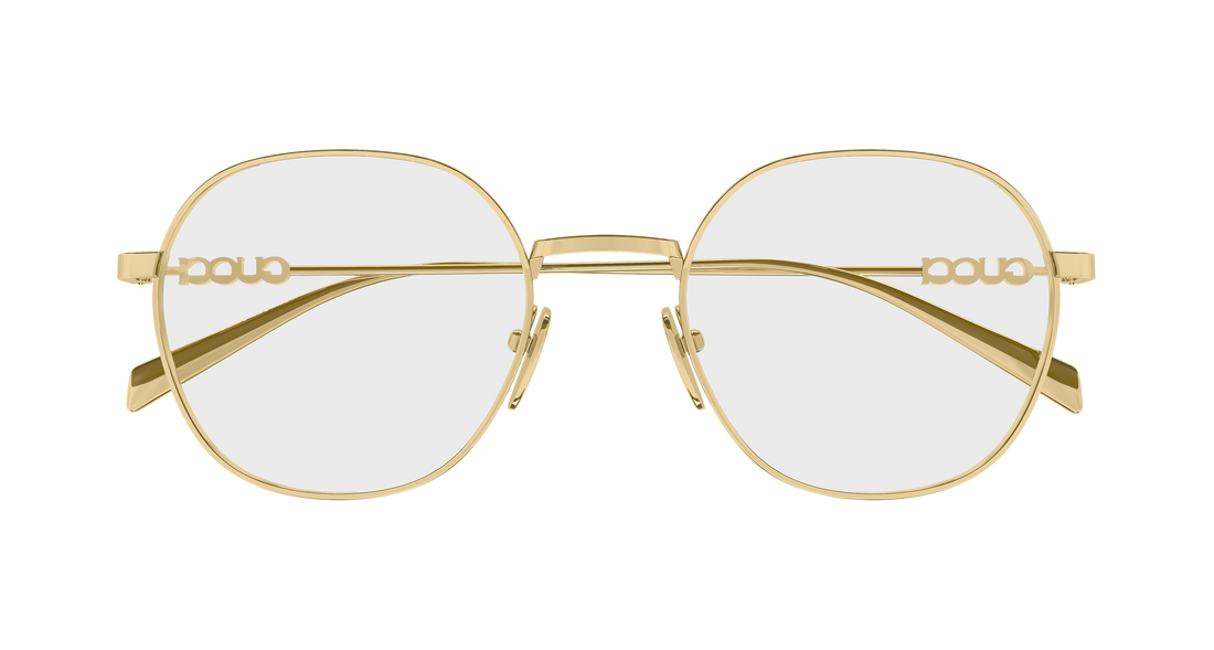 Brillen gucci gg1939o 001 dorado round/oval/panthos femenino größe 51mm - Detailansicht