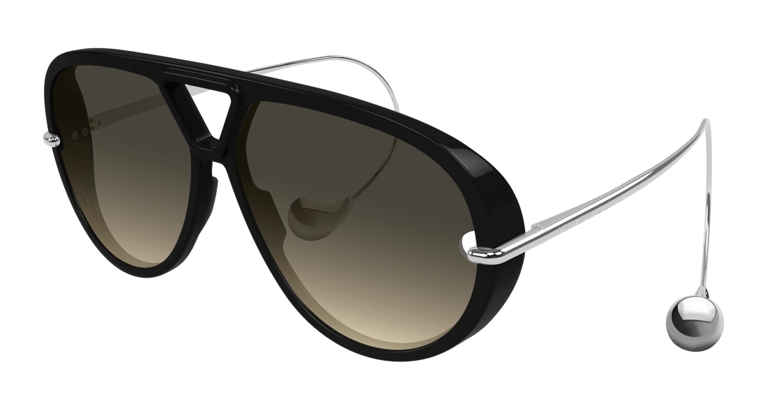 Óculos de sol bottega veneta bv1273s 010 negro geometric femenino tamanho 63mm - Vista principal