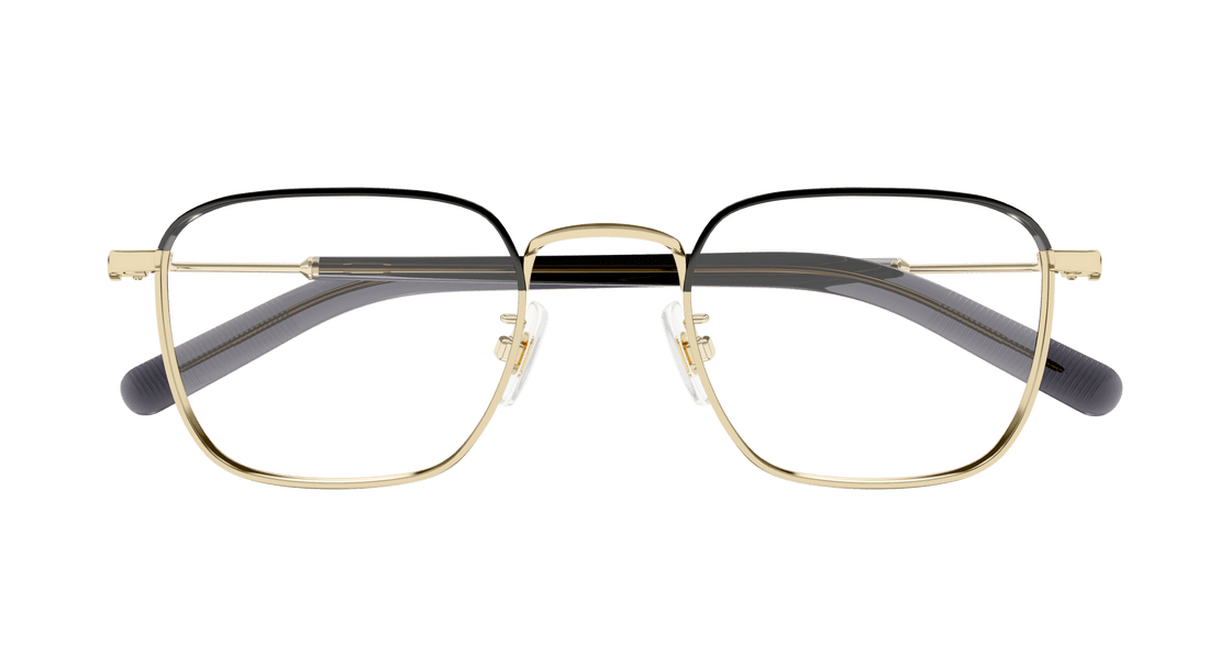 Occhiali da vista montblanc mb0389o 003 dorado square masculino taglia 50mm - Vista dettagliata