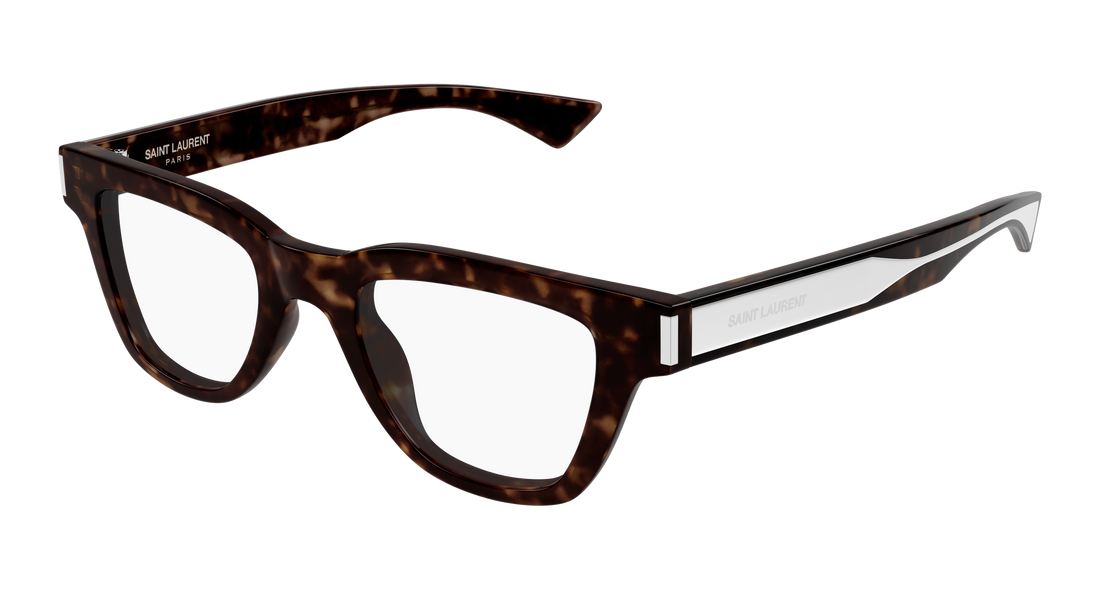 Brillen saint laurent sl 789 jacques opt 002 havana square masculino größe 47mm - Hauptansicht