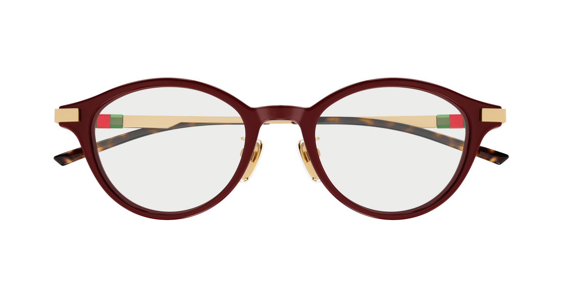 Brillen gucci gg2000oj 003 burdeos round/oval/panthos femenino größe 48mm - Detailansicht