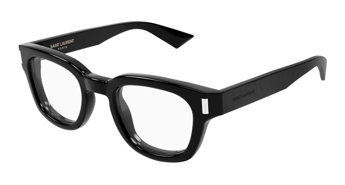 Óculos graduados saint laurent sl 838 opt 001 negro round/oval/panthos unisex tamanho 48mm - Vista principal