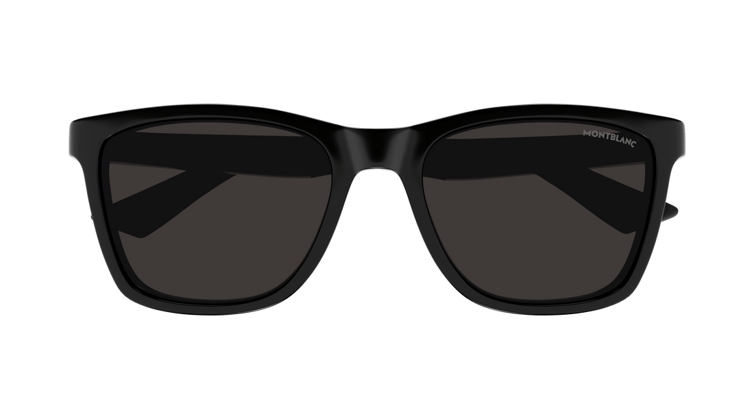 Zonnebrillen montblanc mb0399s 001 negro square masculino maat 55mm - Detailaanzicht