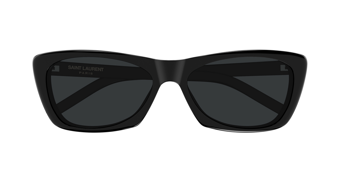 Óculos de sol saint laurent sl 613 005 negro cat eye femenino tamanho 58mm - Vista de detalhe