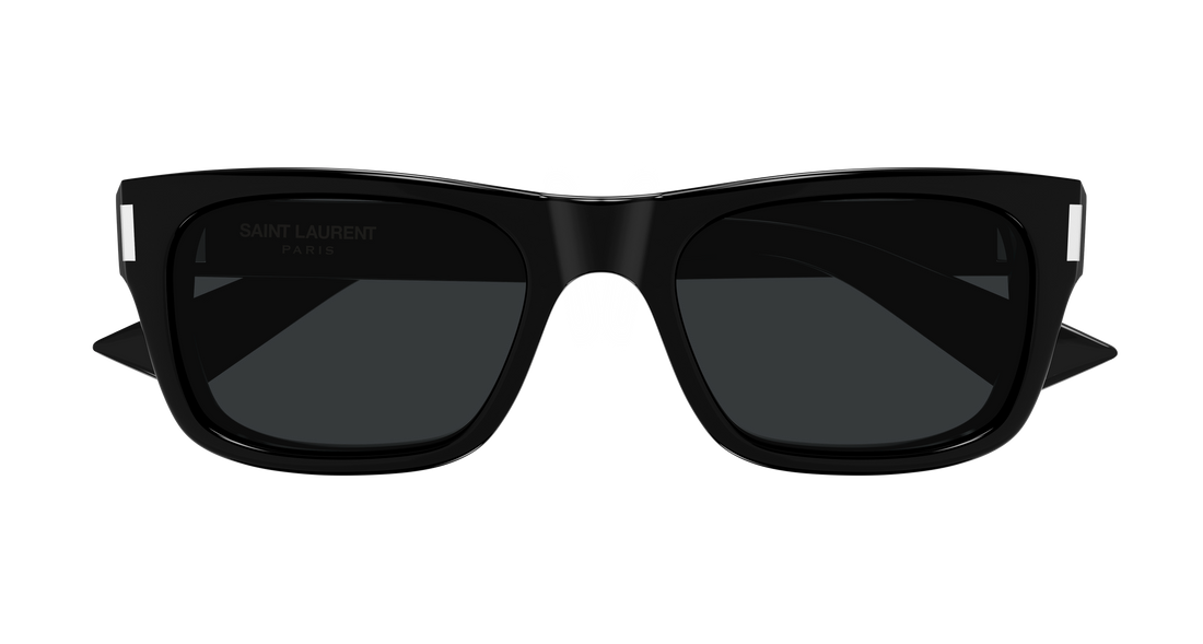 Óculos de sol saint laurent sl 83 001 negro rectangular / squared unisex tamanho 53mm - Vista de detalhe