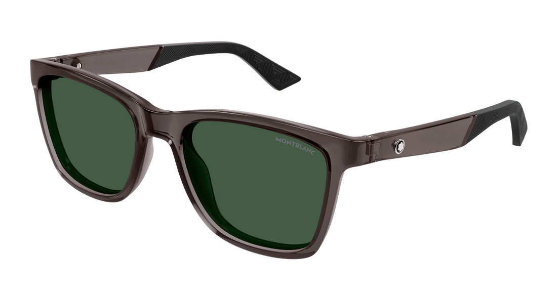 Zonnebrillen montblanc mb0399s 003 gris square masculino maat 55mm - Hoofdaanzicht