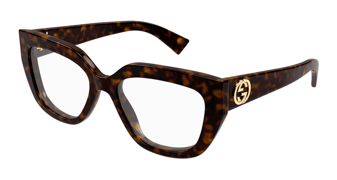 Occhiali da vista gucci gg1847o 004 havana cat eye femenino taglia 53mm - Vista principale