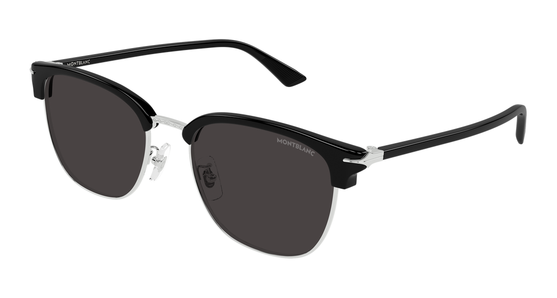 Sonnenbrillen montblanc mb0439sa 001 plateado rectangular / squared masculino größe 55mm - Hauptansicht