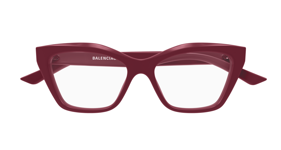 Gafas graduadas balenciaga bb0342o 010 rojo cat eye femenino talla 55mm - Vista de detalle
