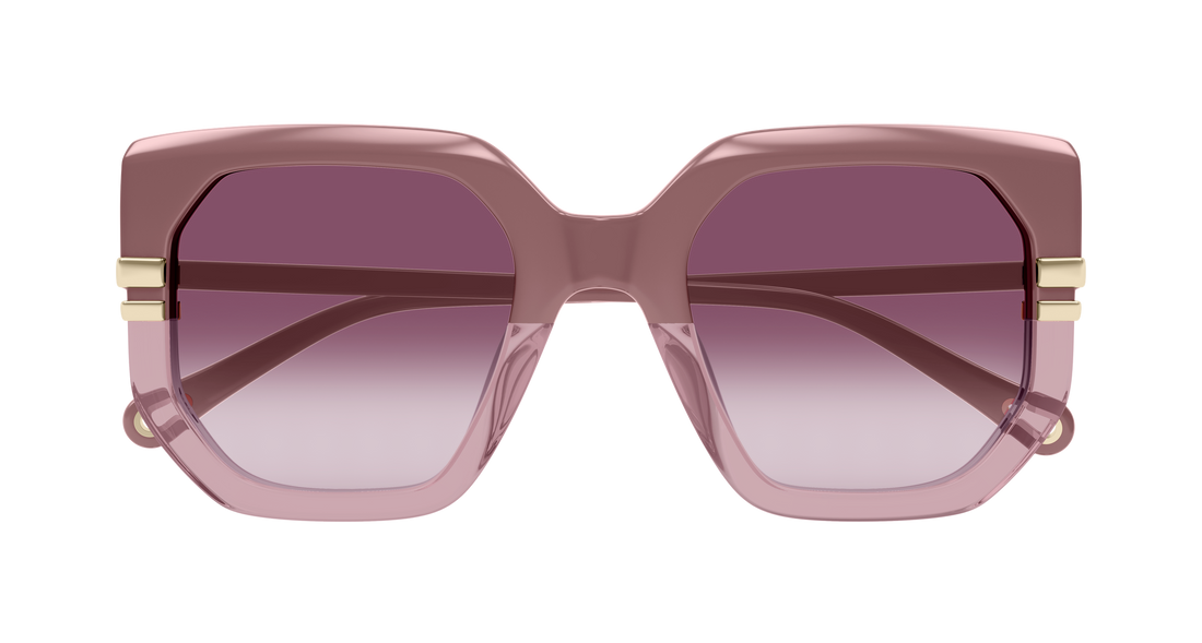 Sunglasses chloé ch0240s 006 rosa geometric femenino size 53mm - Detailed view