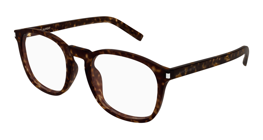 Briller saint laurent sl 818 opt 002 havana round/oval/panthos femenino størrelse 52mm - Hovedvisning