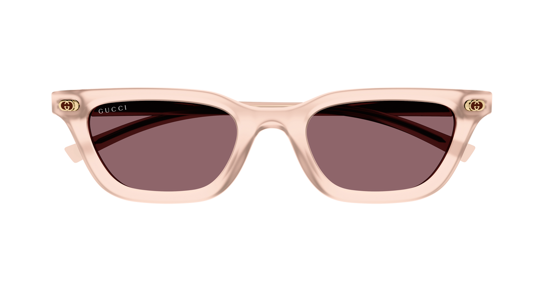 Óculos de sol gucci gg1944s 005 rosa cat eye femenino tamanho 50mm - Vista de detalhe