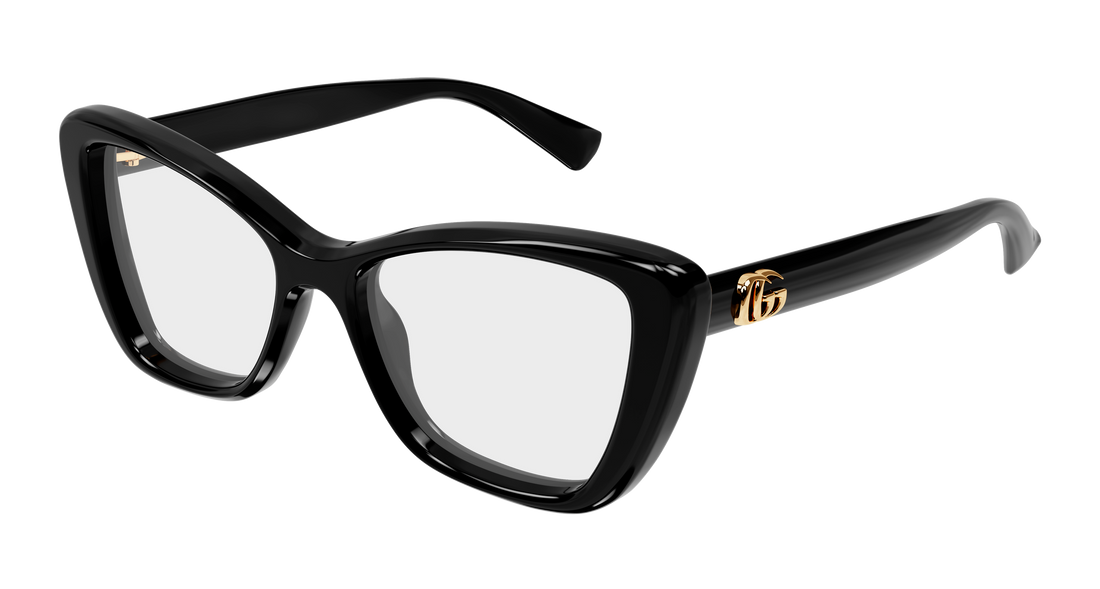 Óculos graduados gucci gg1977o 001 negro cat eye femenino tamanho 52mm - Vista principal