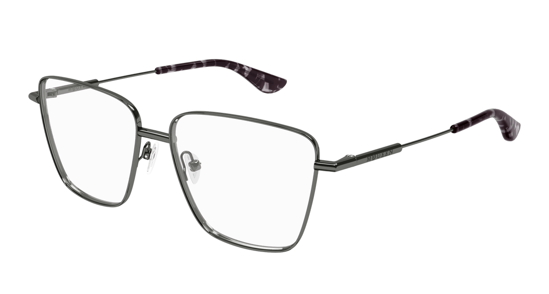 Brillen alexander mcqueen am0503o 003 rutenio square femenino größe 55mm - Hauptansicht