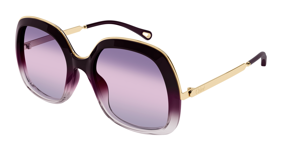 Sunglasses chloé ch0327s 004 burdeos rectangular / squared femenino size 56mm - Main view