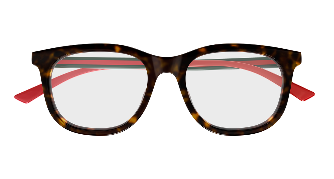 Brillen gucci gg1990o 002 havana rectangular / squared femenino größe 51mm - Detailansicht