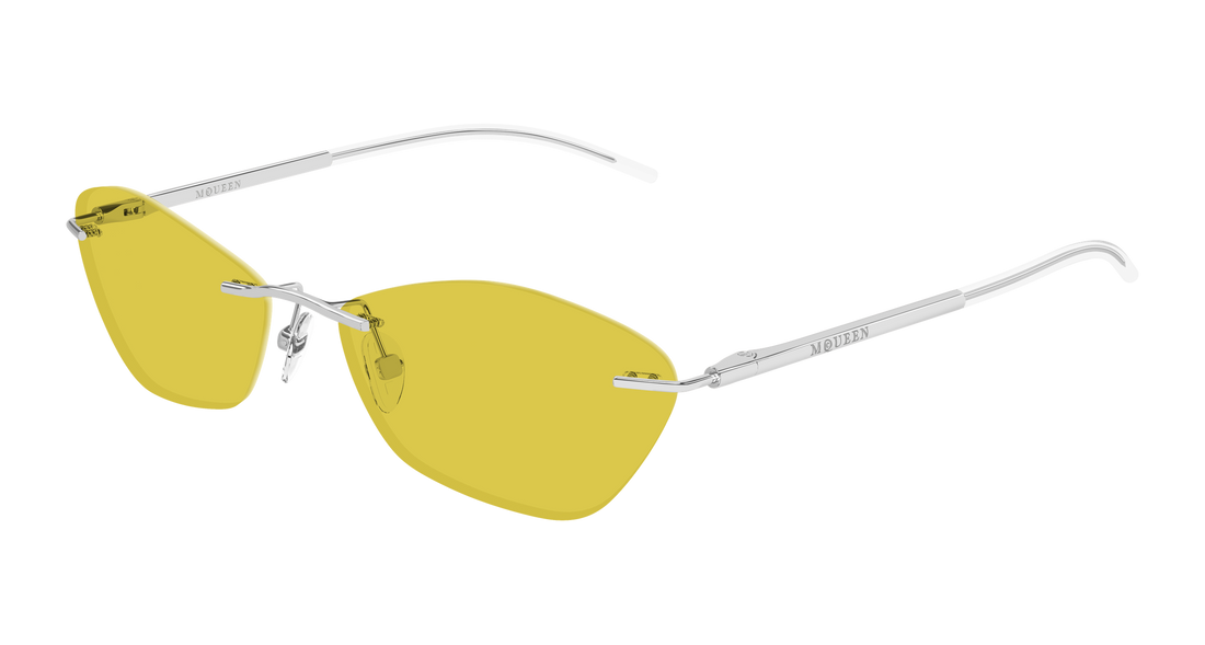 Gafas de sol alexander mcqueen am0525s 005 plateado geometric unisex talla 57mm - Vista principal