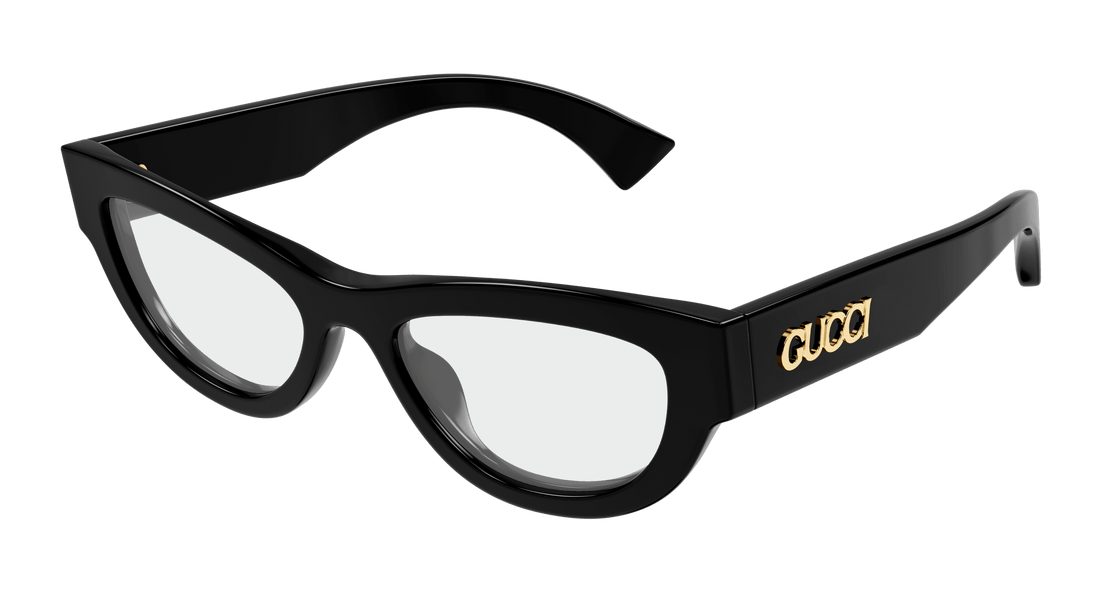 Brillen gucci gg1836o 001 negro cat eye femenino größe 51mm - Hauptansicht