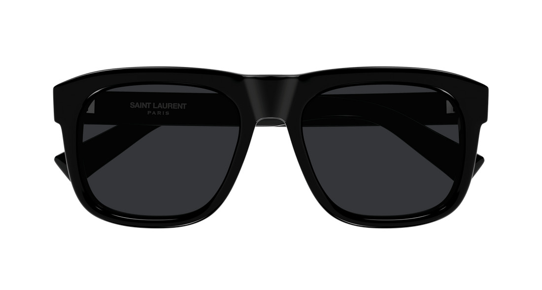 Óculos de sol saint laurent sl 558 010 negro square masculino tamanho 57mm - Vista de detalhe