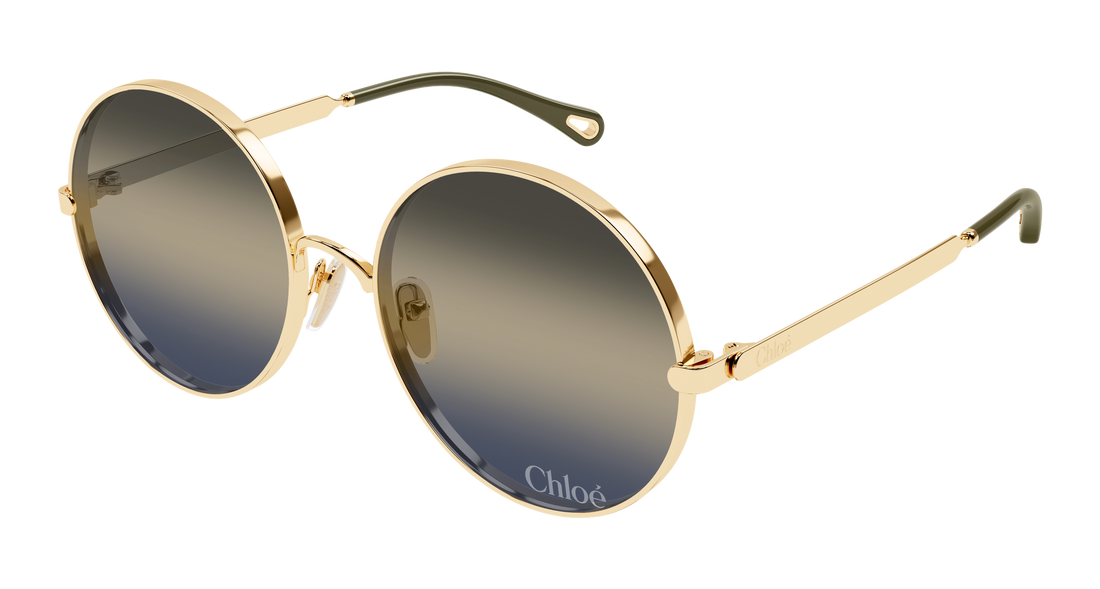Lunettes de soleil chloé ch0321s 004 dorado round femenino taille 59mm - Vue principale
