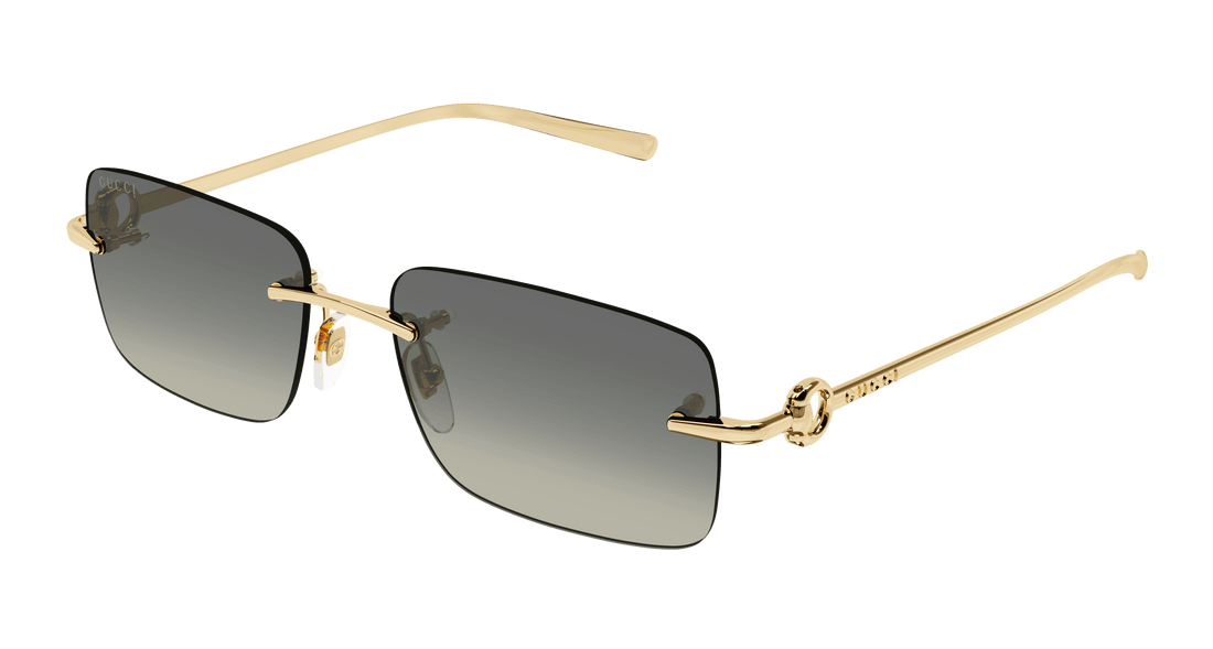 Óculos de sol gucci gg1703s 005 dorado square masculino tamanho 55mm - Vista principal