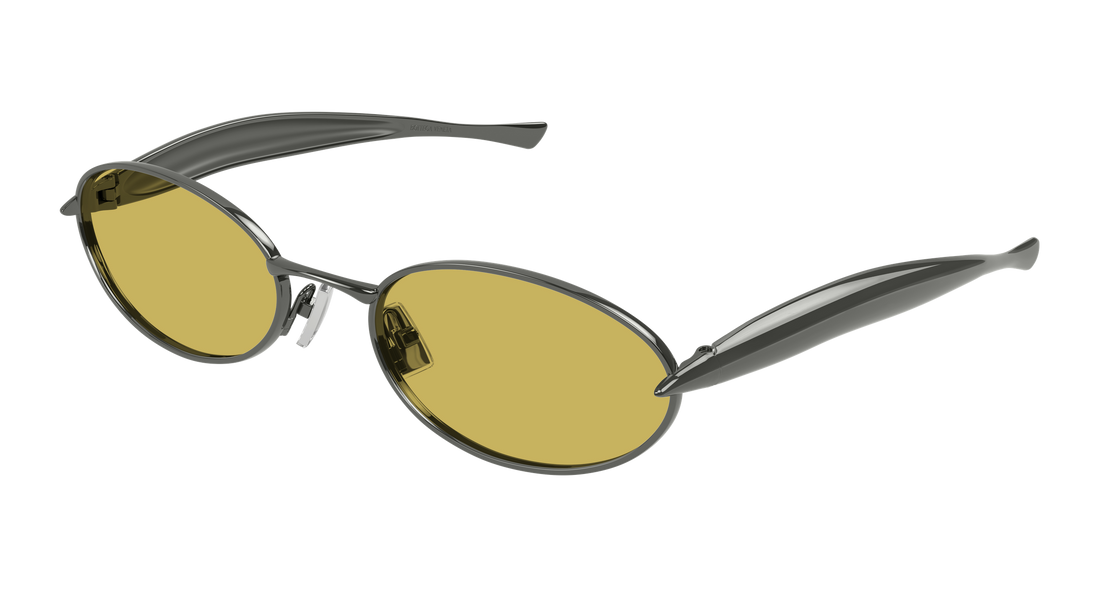 Sunglasses bottega veneta bv1386s 002 rutenio round unisex size 57mm - Main view