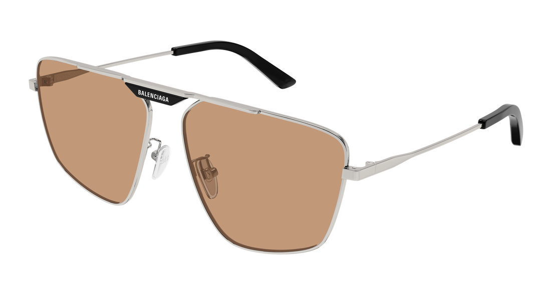 Sunčane naočale balenciaga bb0246sa 006 plateado pilot/navigator masculino veličina 61mm - Glavni prikaz