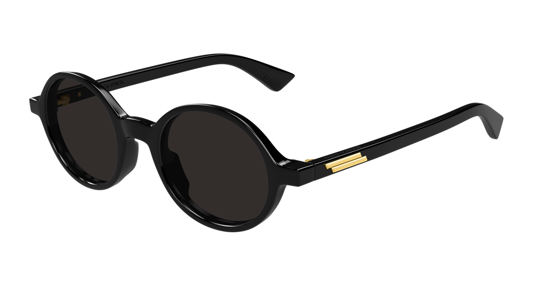 Gafas de sol bottega veneta bv1430s 001 negro round/oval/panthos unisex talla 48mm - Vista principal