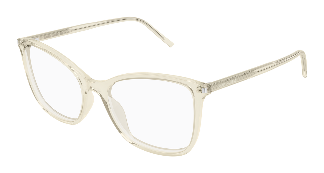 Brillen saint laurent sl 835 004 amarillo cat eye femenino größe 55mm - Hauptansicht