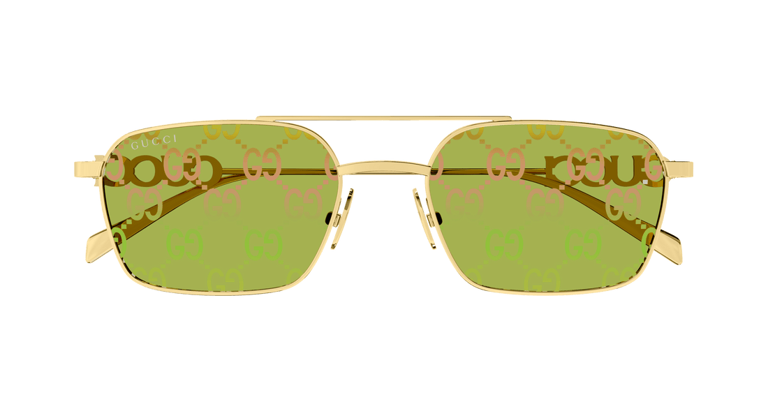 Gafas de sol gucci gg1804s 002 dorado square femenino talla 54mm - Vista de detalle
