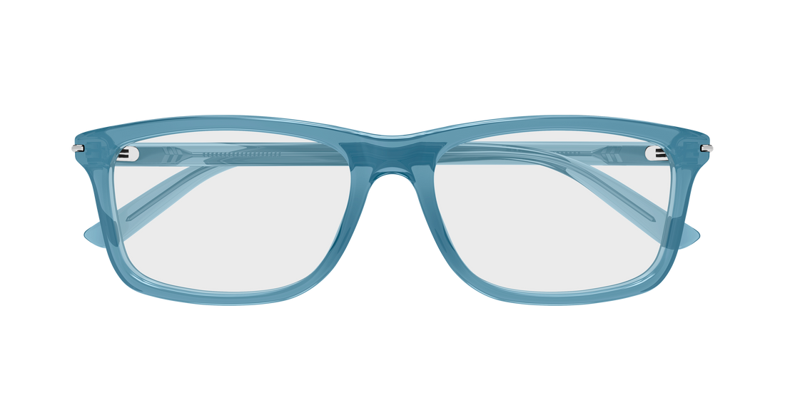 Brillen gucci gg1447o 010 azul rectangular / squared masculino größe 57mm - Detailansicht
