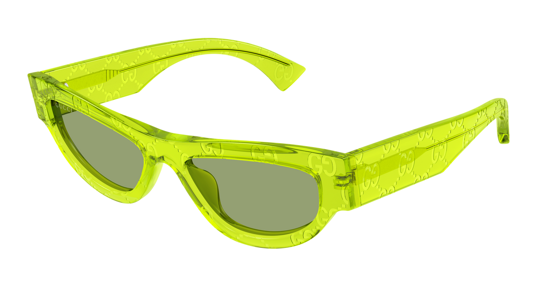 Occhiali da sole gucci gg1834s 014 verde cat eye femenino taglia 53mm - Vista principale