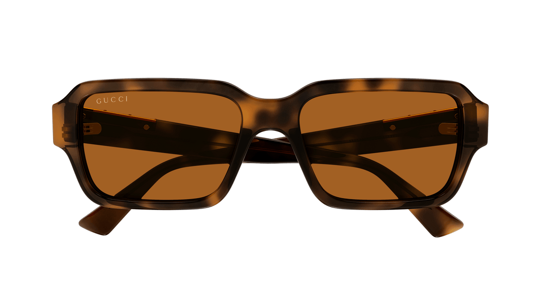Óculos de sol gucci gg1887s 004 havana square masculino tamanho 54mm - Vista de detalhe