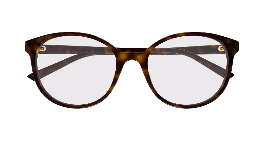 Occhiali da vista gucci gg1996o 002 havana round/oval/panthos femenino taglia 54mm - Vista dettagliata