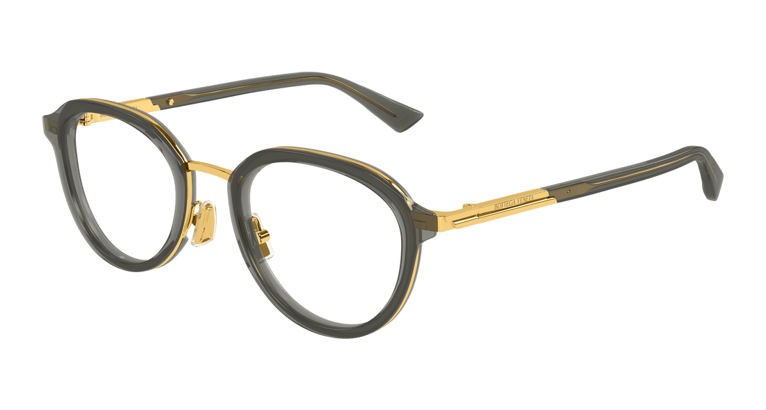 Occhiali da vista bottega veneta bv1377oa 008 gris round unisex taglia 51mm - Vista principale