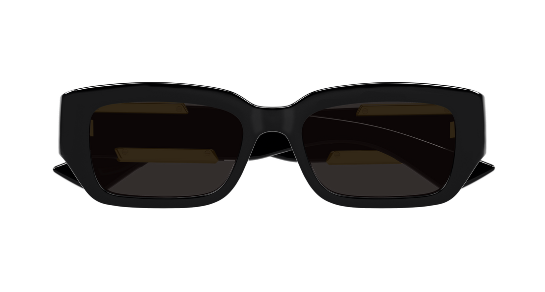 Óculos de sol bottega veneta bv1406s 001 negro rectangular / squared unisex tamanho 53mm - Vista de detalhe