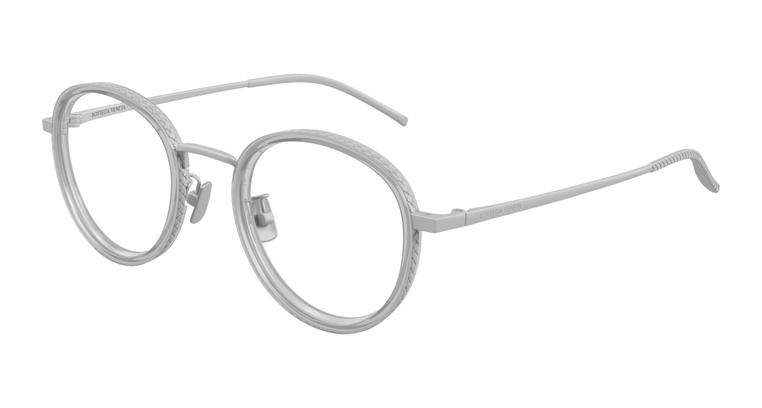 Occhiali da vista bottega veneta bv1428oa 004 plateado round/oval/panthos unisex taglia 50mm - Vista principale