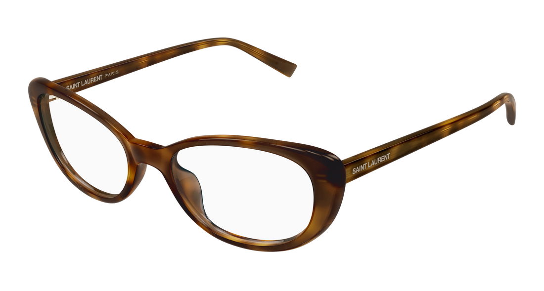 Óculos graduados saint laurent sl 822 opt 003 havana cat eye femenino tamanho 52mm - Vista principal